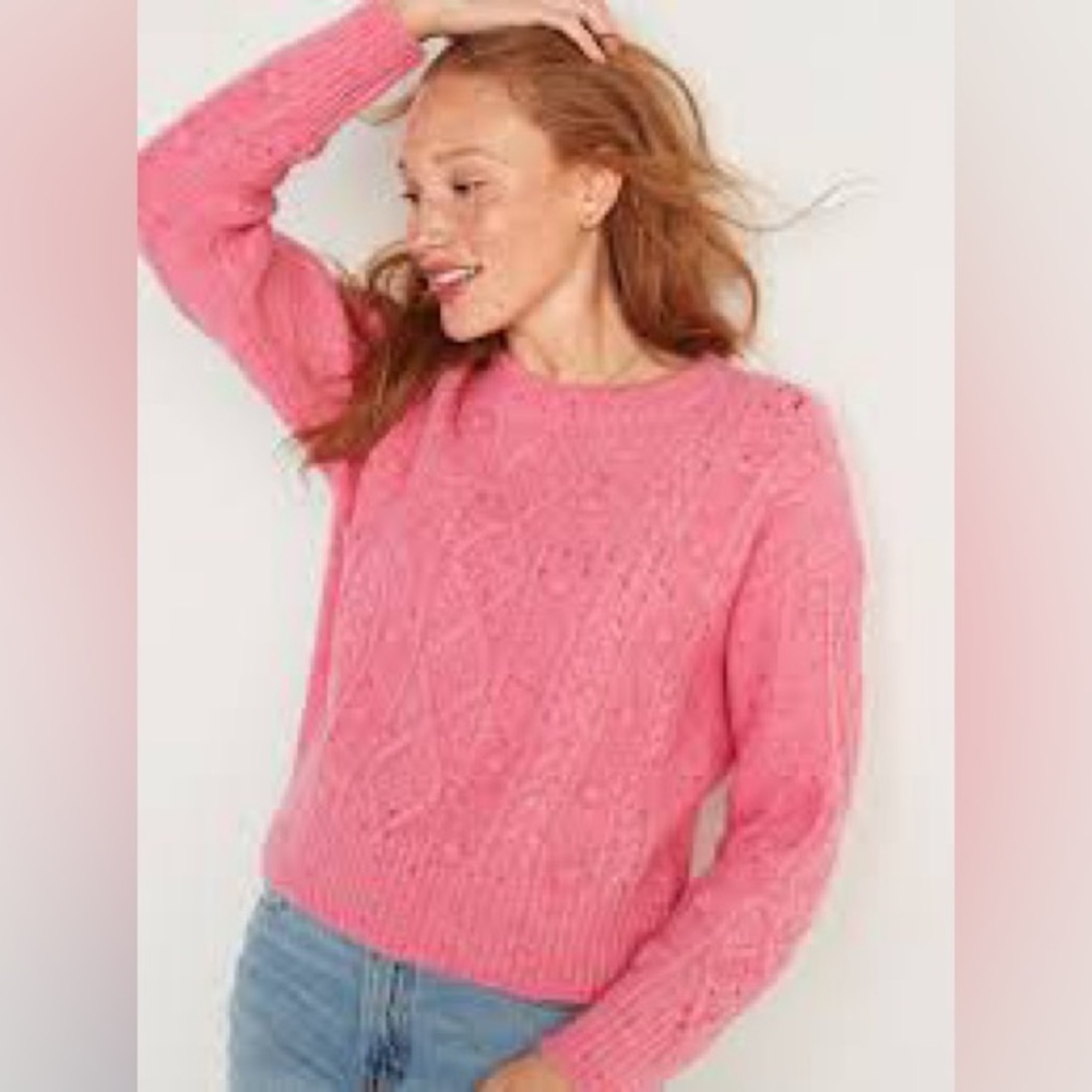 NWT Old Navy pink sweater size medium